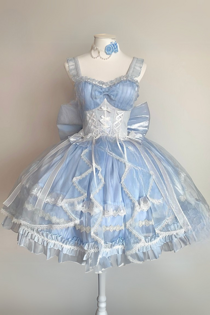 Fantasy Lace Up Design Princess Lolita Dress