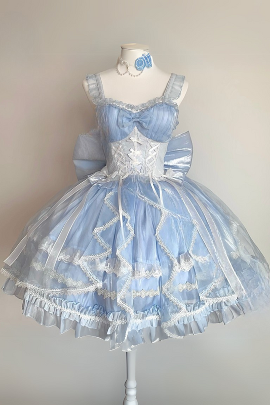 Fantasy Lace Up Design Princess Lolita Dress