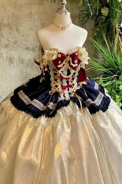 Snow White Lolita Dress + Big Ribbon