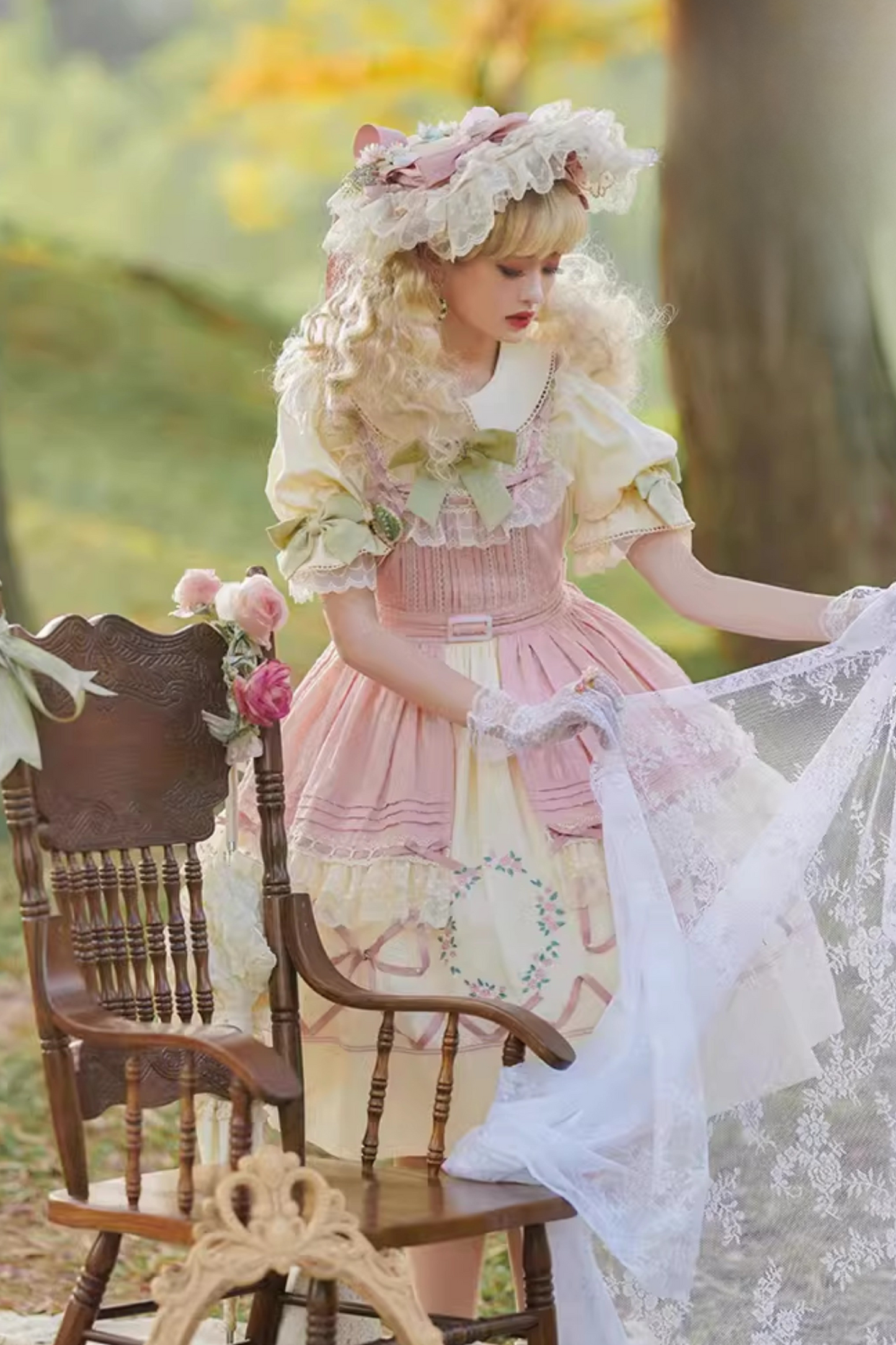 Rose Afternoon Tea Sweet Girly Lolita Dress