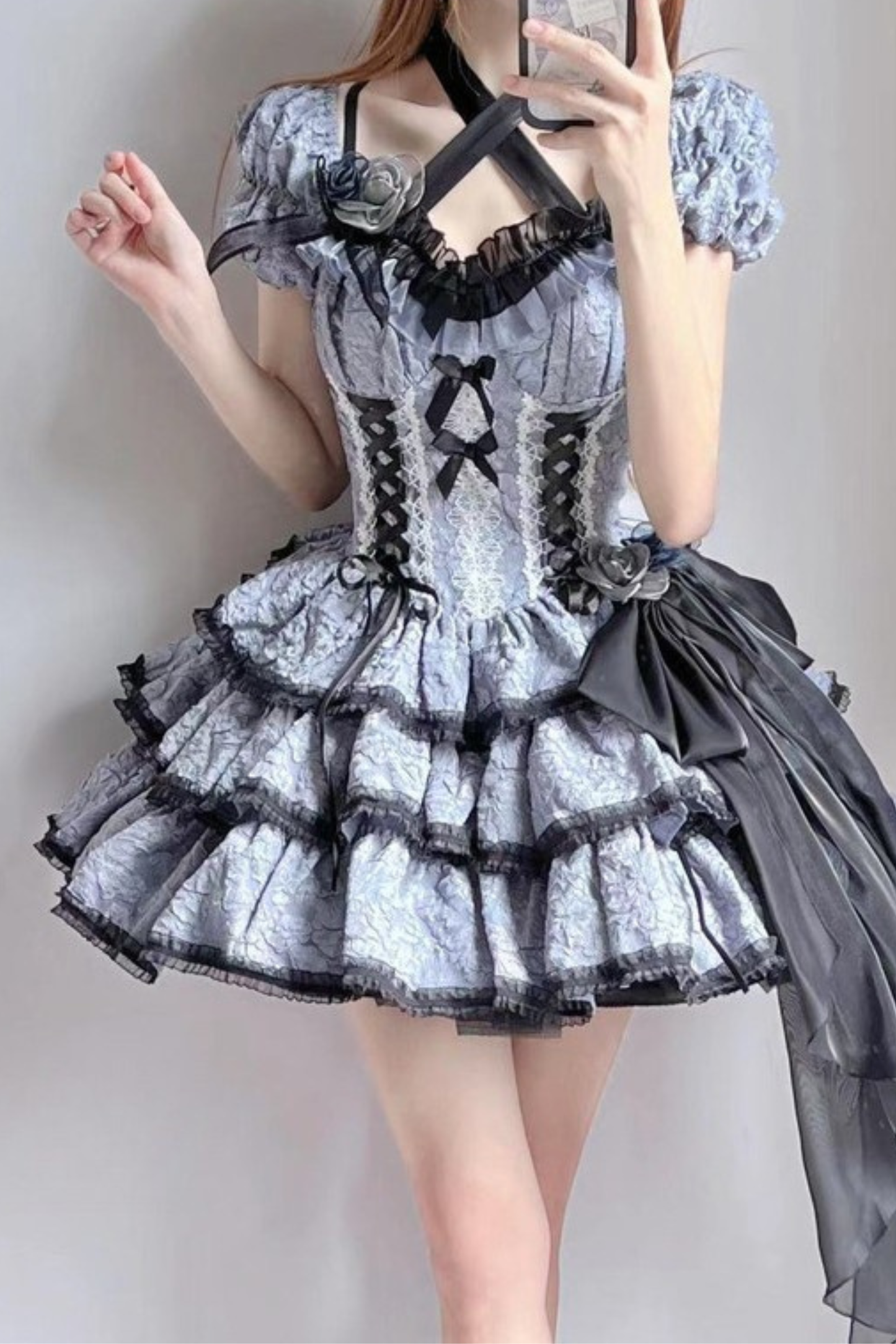 Dark Blue Gothic Lolita Dress