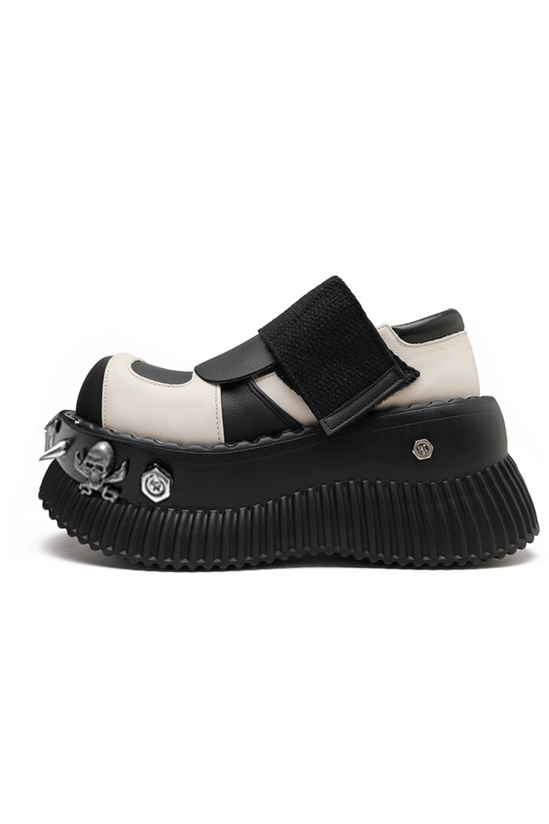 Metal Dark Platform Shoes