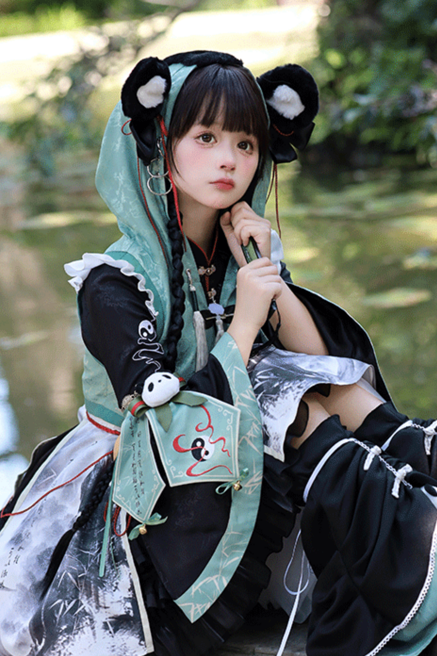 [pre-order] Bamboo Chinese-style Panda Dress Suit