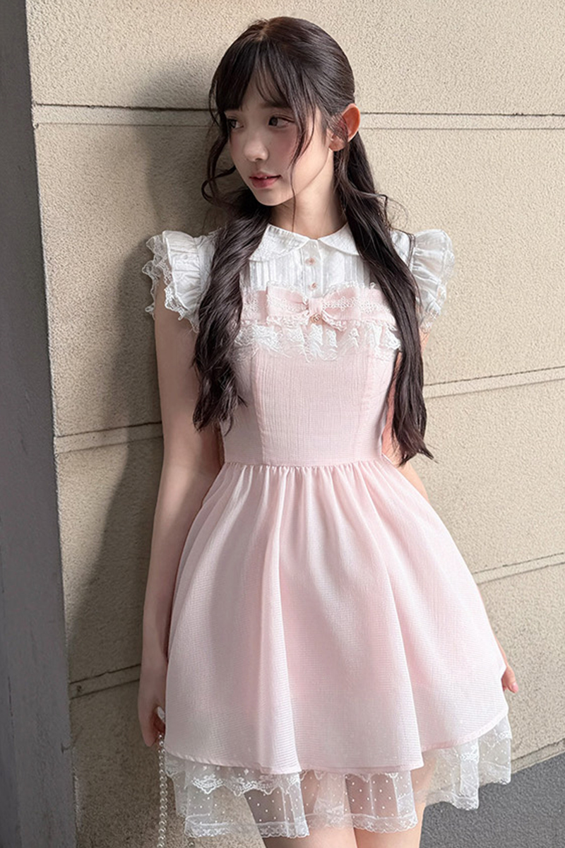 Sweet Girly Lace Princess Dress