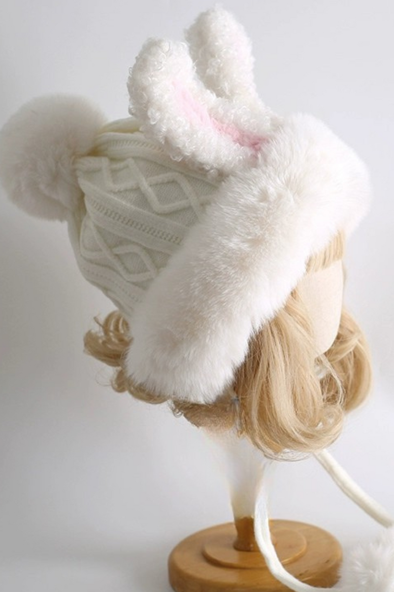 Faux Sweet Bunny Ear Hat