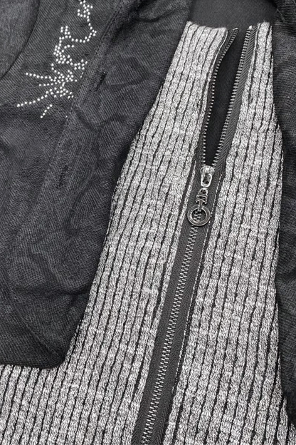 Subculture Patchwork Hooded Jacket
