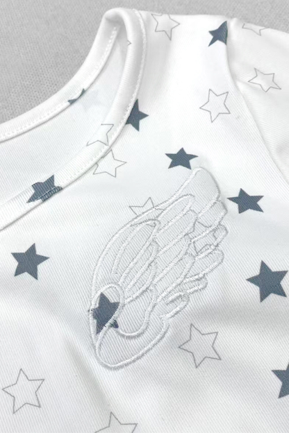 Y2k Star Fit Printed Top