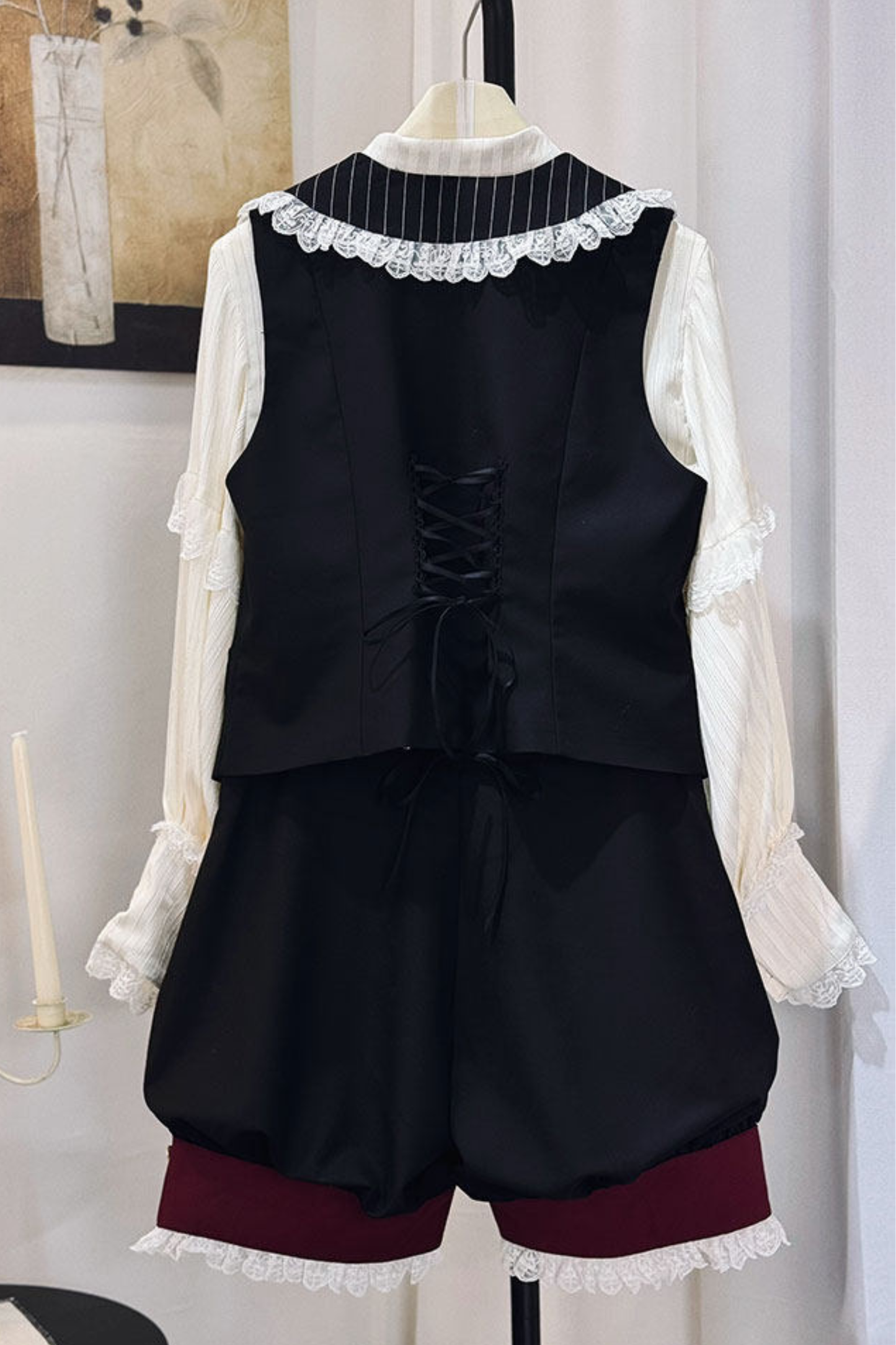 [pre-order Deadline: April 25] Castle Prince Candy Lolita Vest + Shirt + Pants + Ribbon + Hat