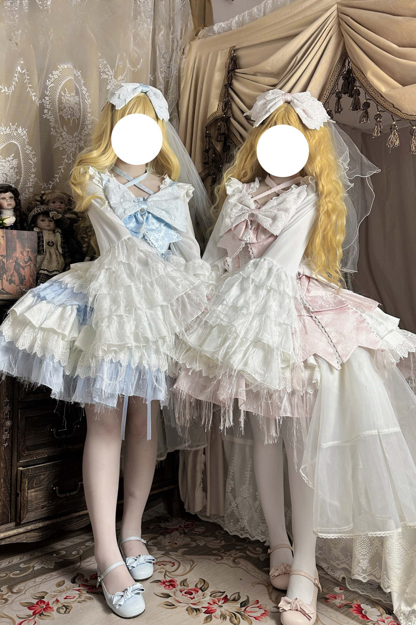 Angel Princess Jumper Skirt + Top + Veil + Hat + Hairband