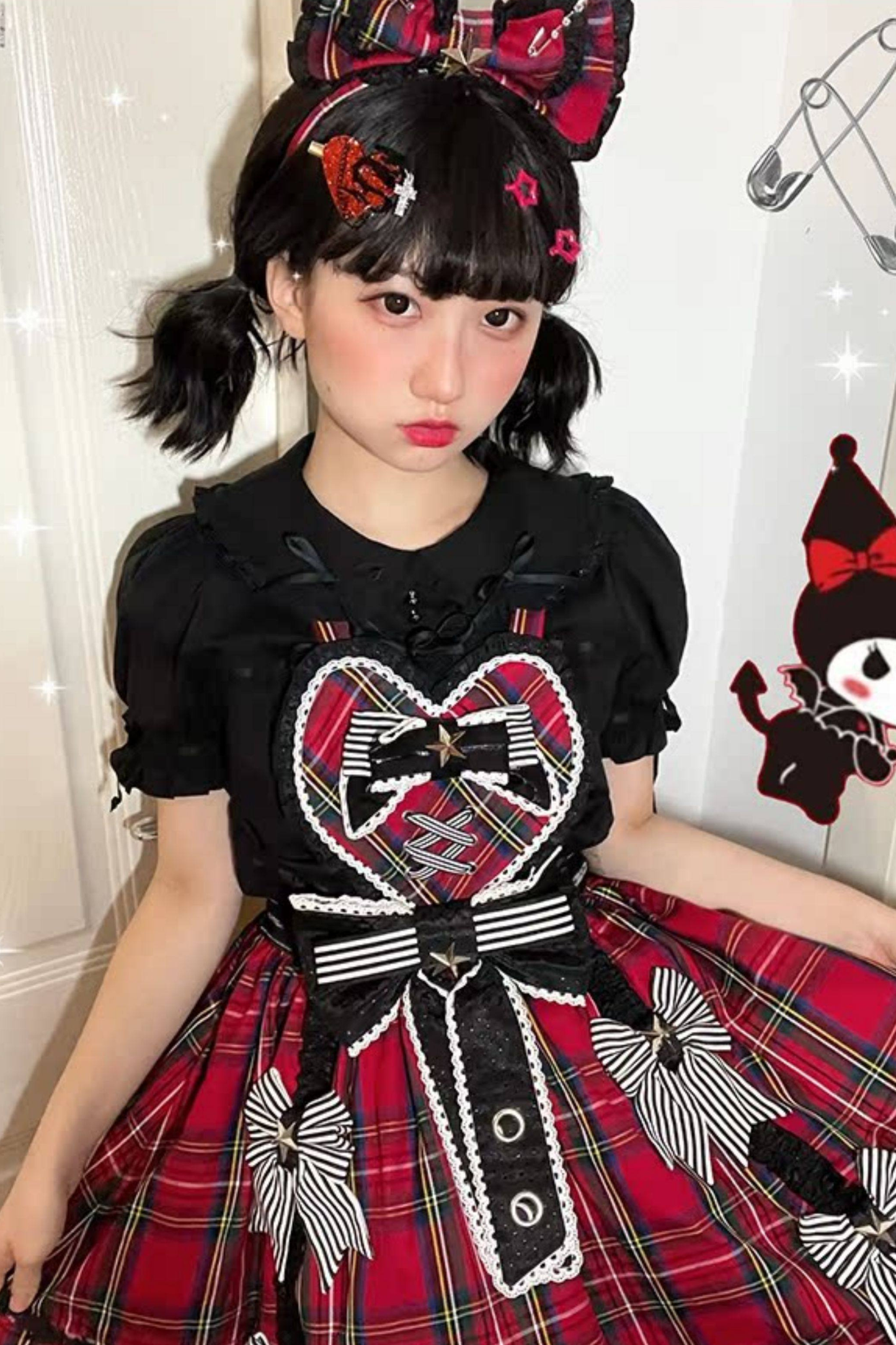 Sweetheart Rock Lolita Dress + Headband