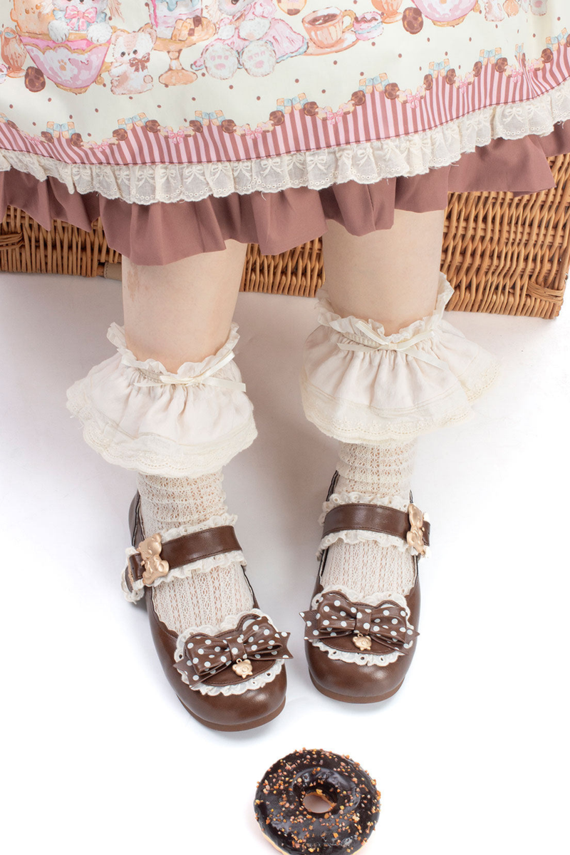 Retro Polka Dot Lolita Shoes
