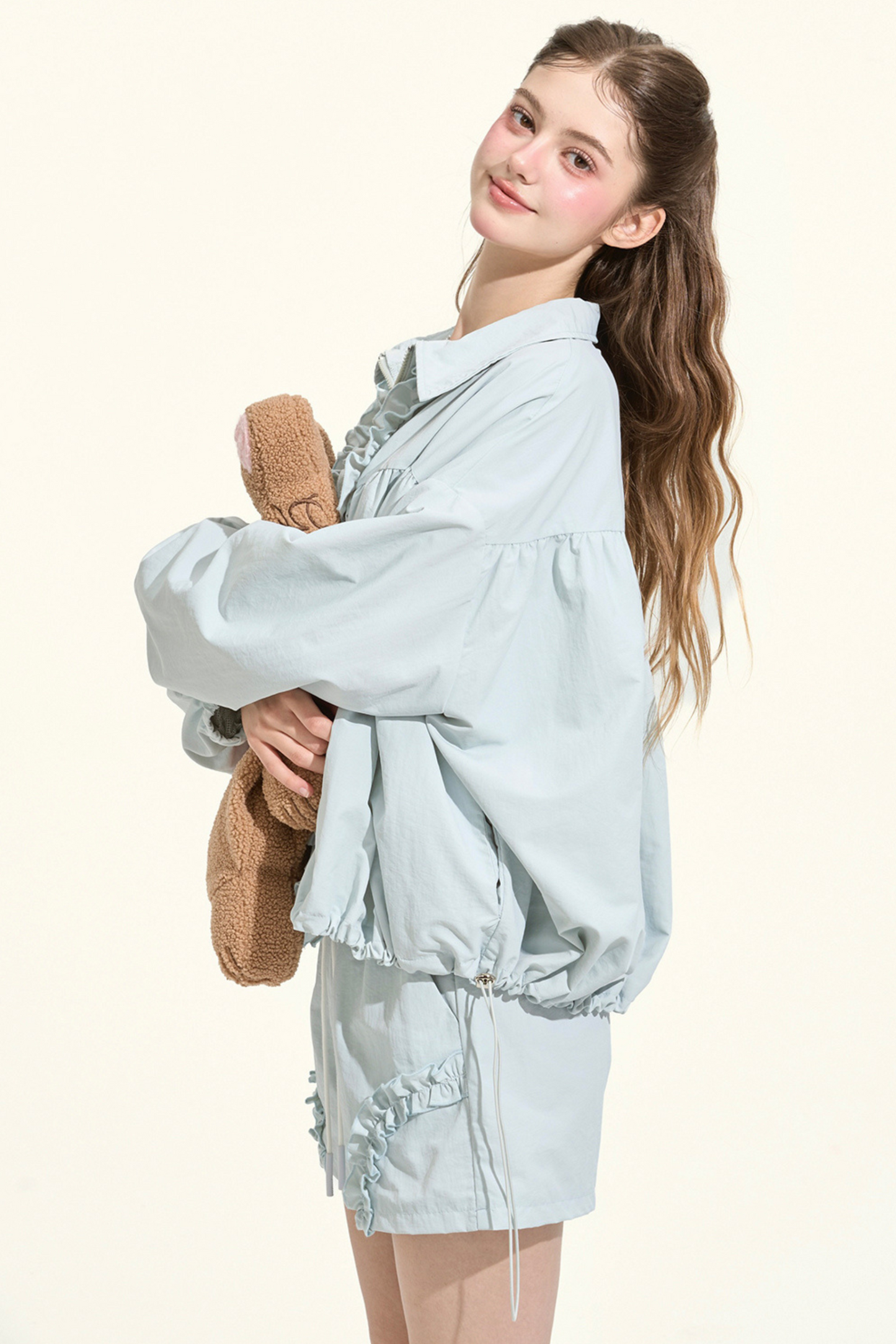 Ruffle Lake Blue Sporty Jacket + Pants