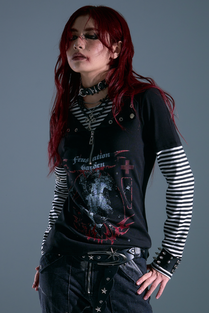 Dark Punk Border Top
