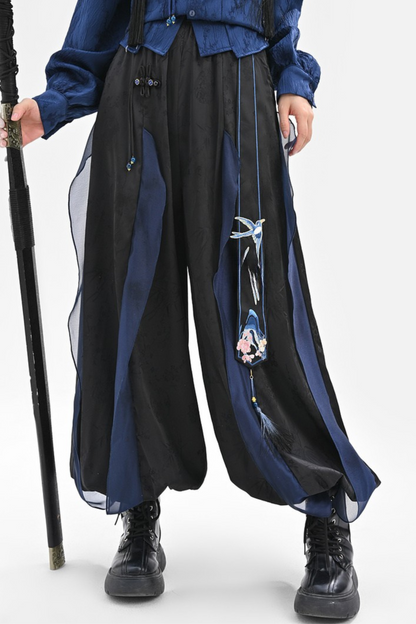 Chinese-style Design Mode Jacket + Shirt + Pants + Camisole