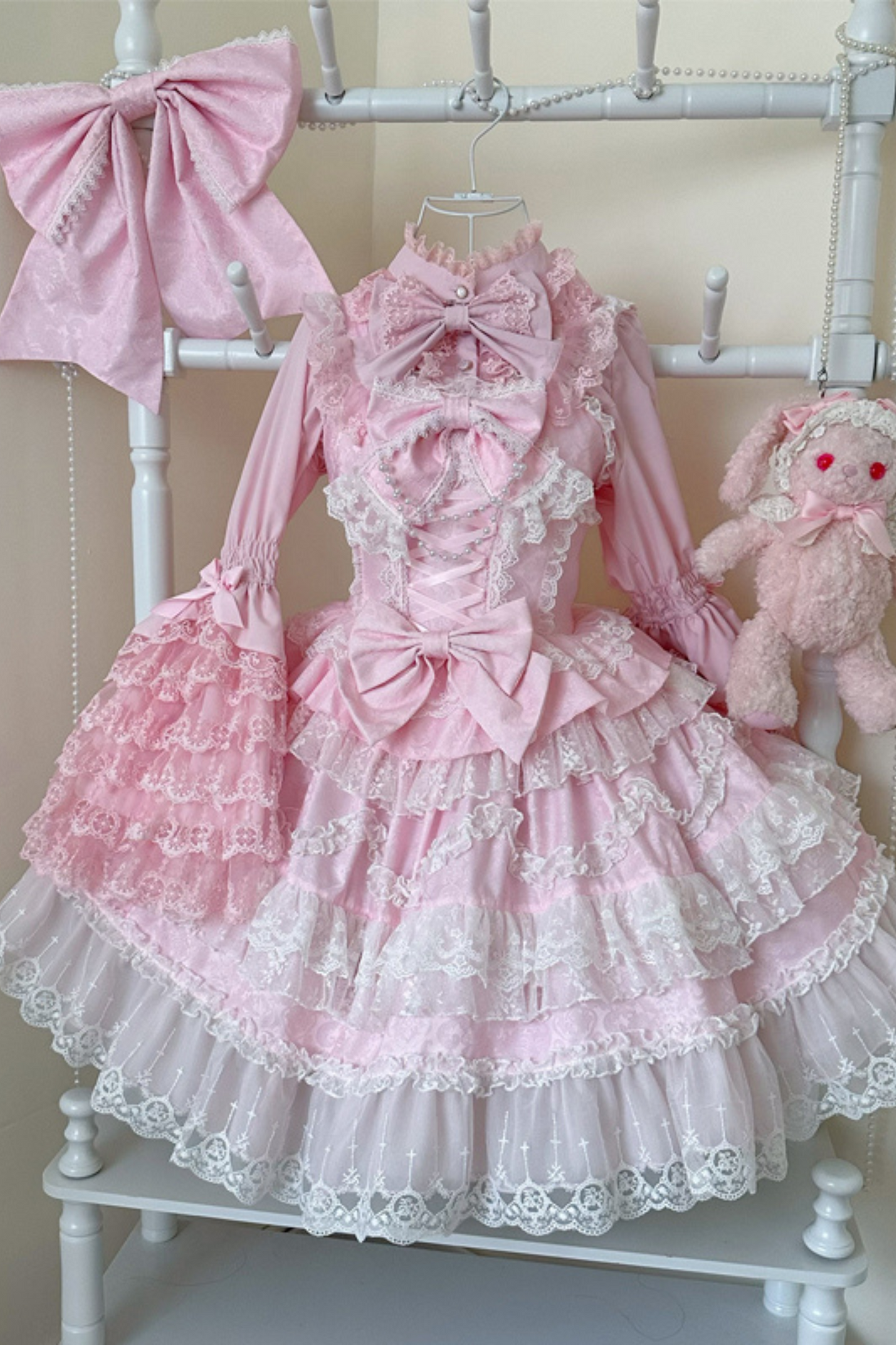 [pre-order] Heart Throbbing Lolita Dress + Ruffle Blouse