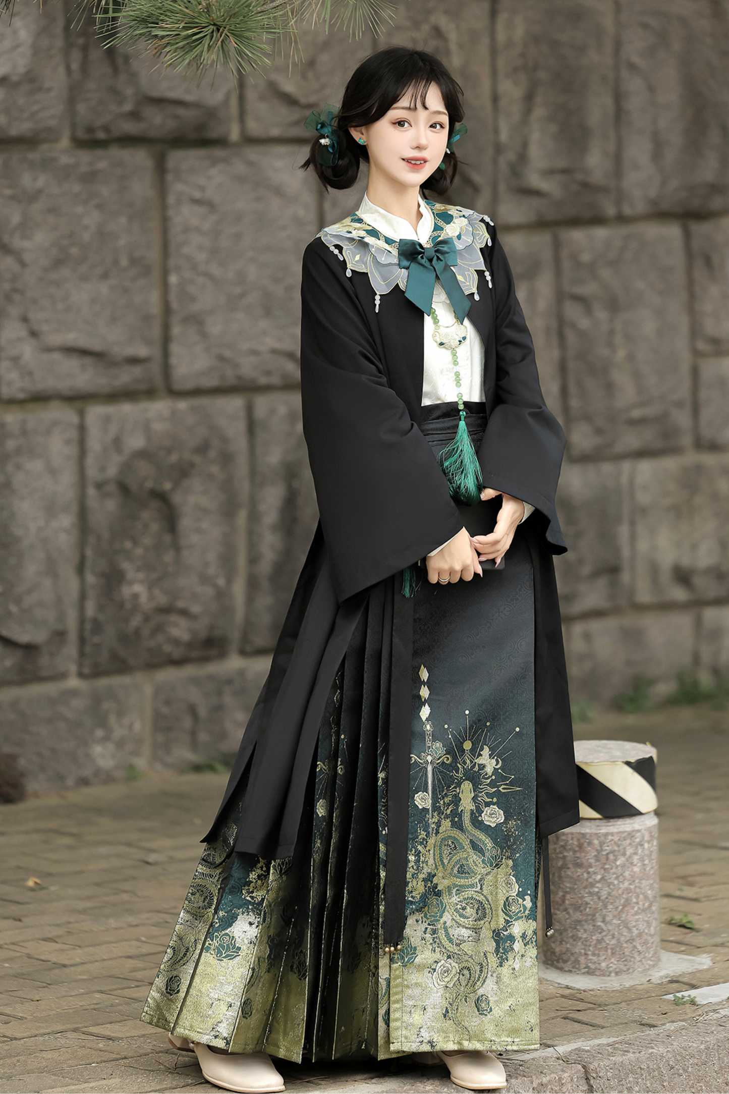 Neverland Dark Retro Flower Chinese-style Set