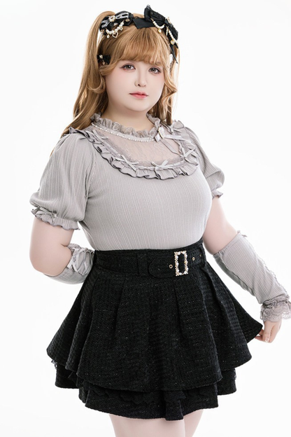 Sweet Cream Knit Top + Arm Warmers