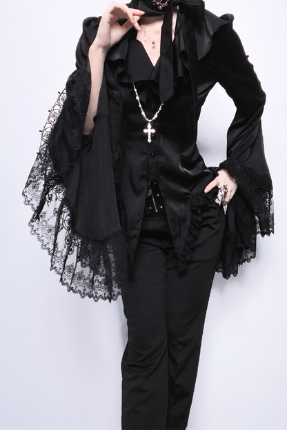Butterfly Shadow Gothic Prince Outfit Top