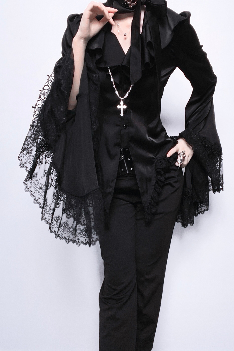 Butterfly Shadow Gothic Prince Outfit Top
