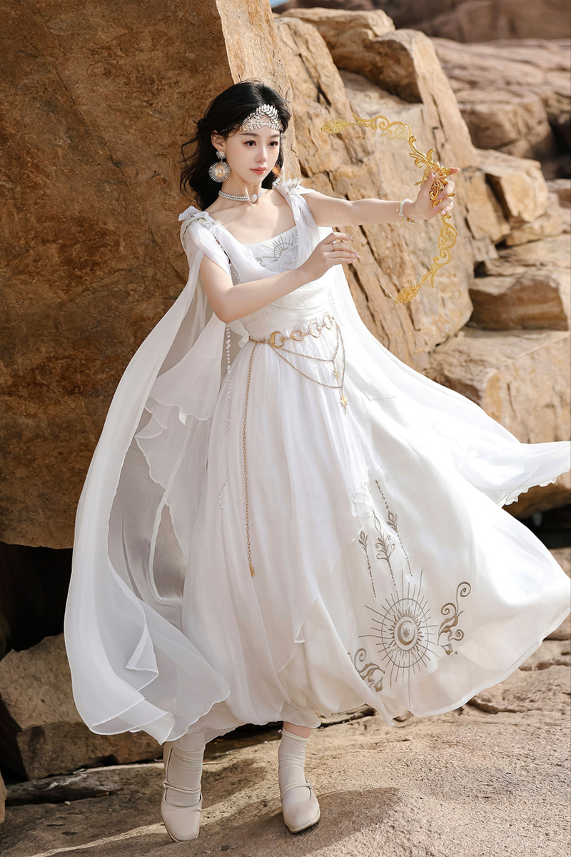 Fairy Classical Lolita Camisole Dress + Hooded Cape