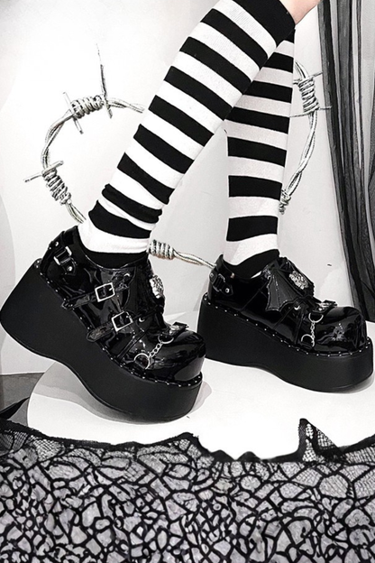 Punk Platform Dark Shoes