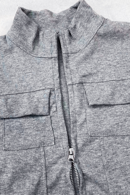 Slim Zip Cardigan
