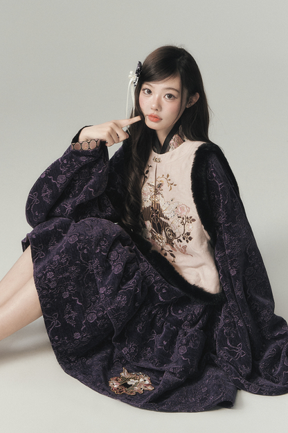 Dark Girl Chinese-style Dress + Vest