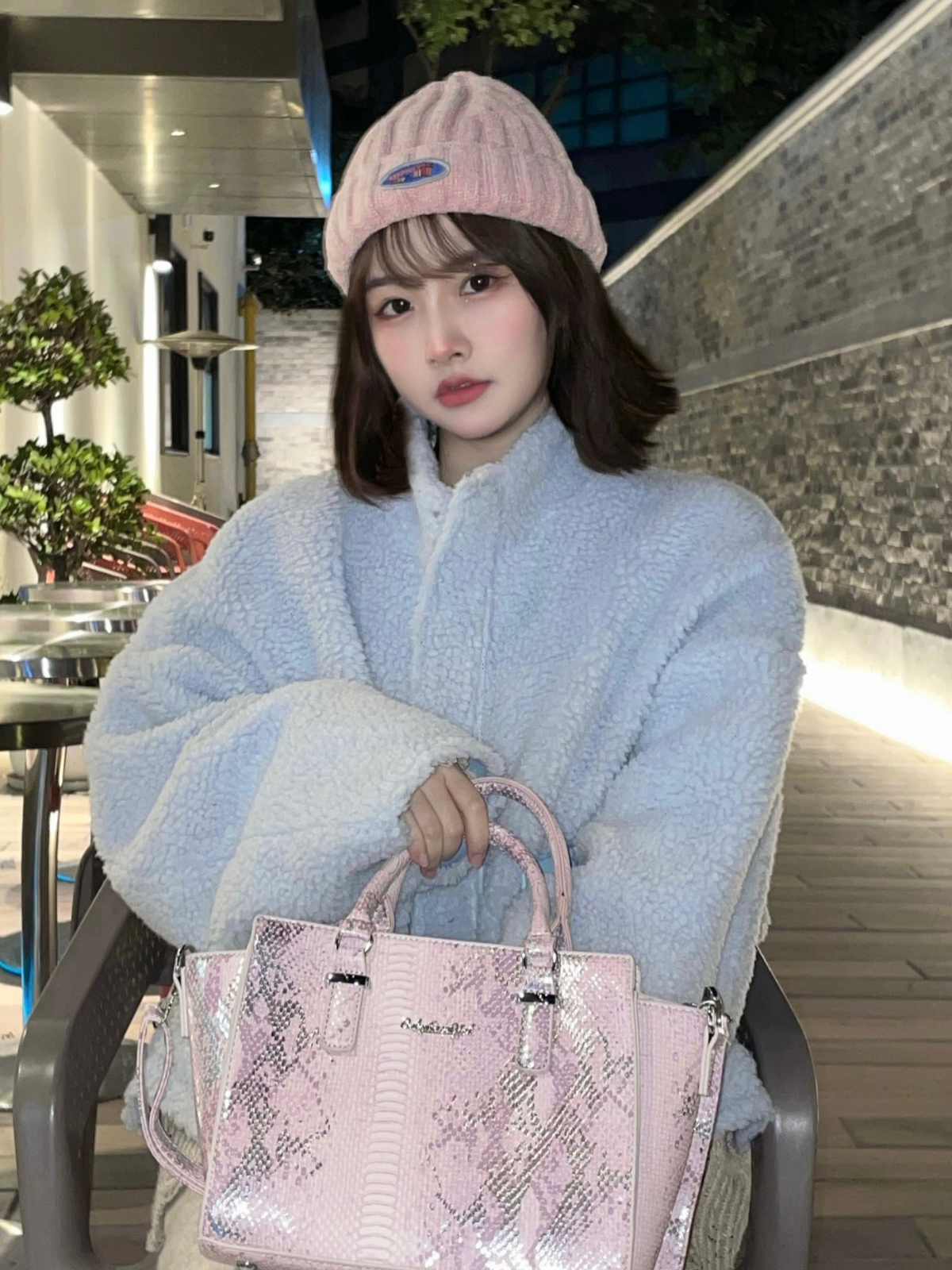 Python Leather Bag / Crocodile Leather Bag