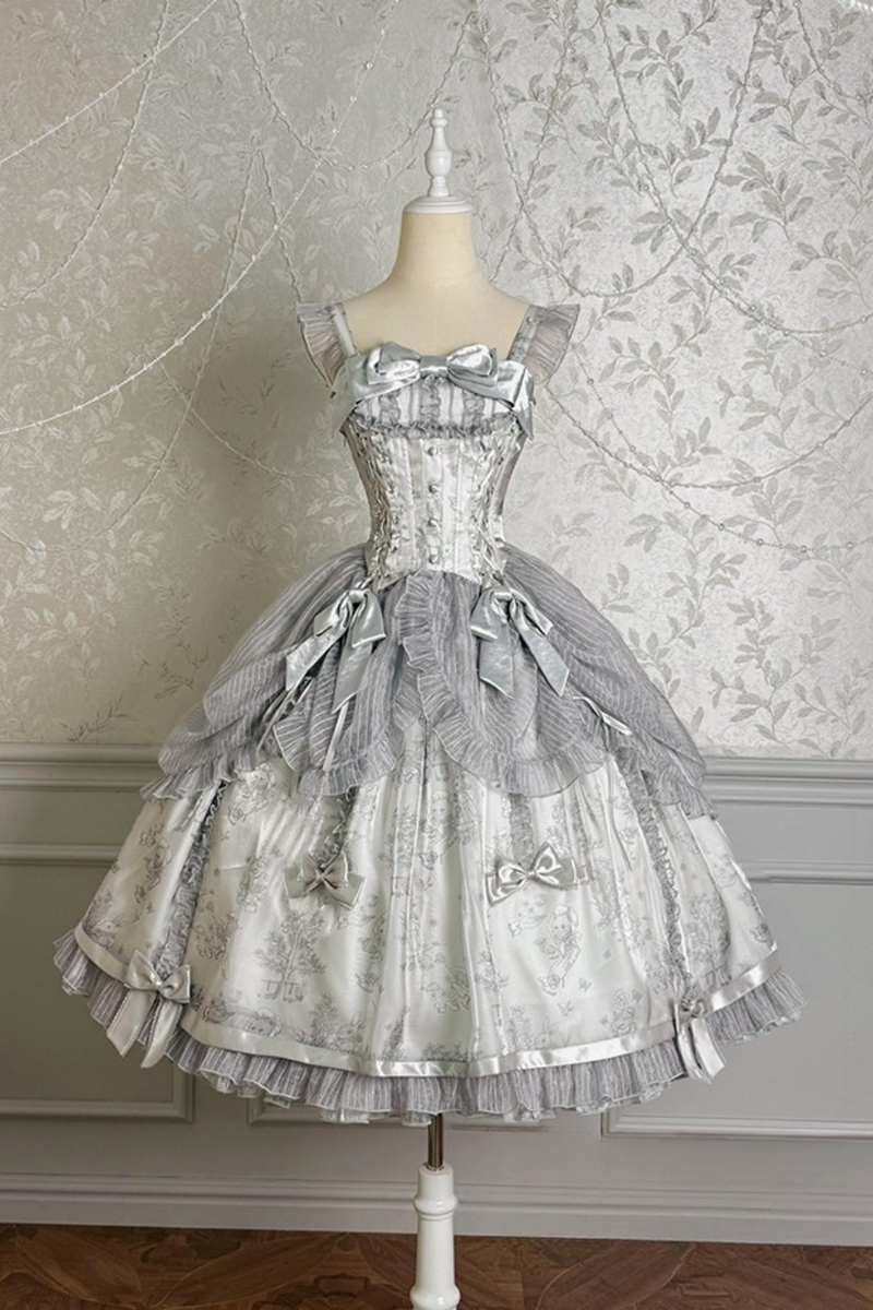 [pre-order Deadline: April 3] Gilded Fantasy Lolita Dress + Jumper Skirt