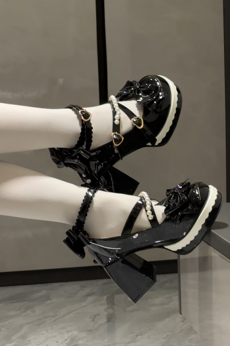 Sweet Ribbon Lolita Heels