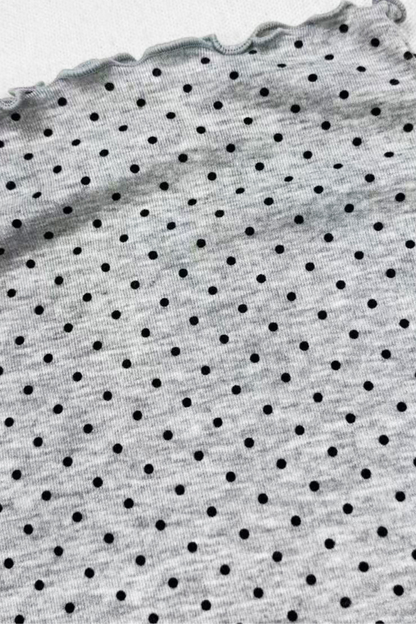 Polka Dot High Neck Top
