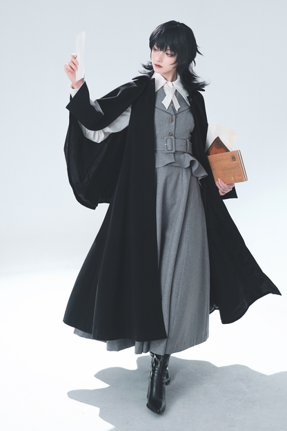 Umbrella Style Trailing Vest + Long Skirt + Short Skirt