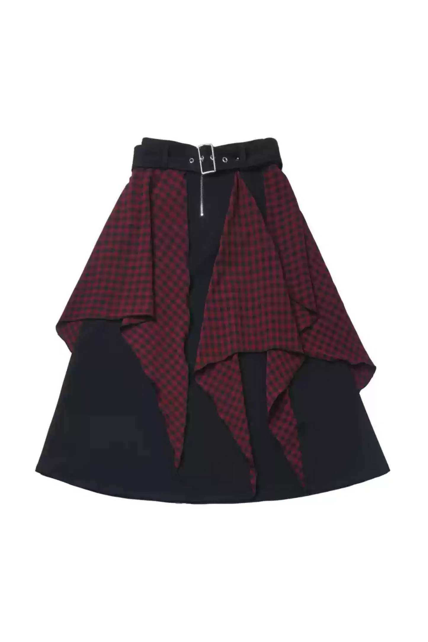 Chinese-style Illustration V Neck Knit Slim Sweater Design Shirt & Skirt Set