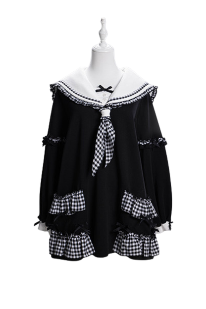 Check Sailor Loose Top