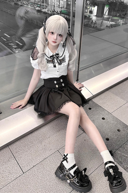 Doll Lace Top + Culottes