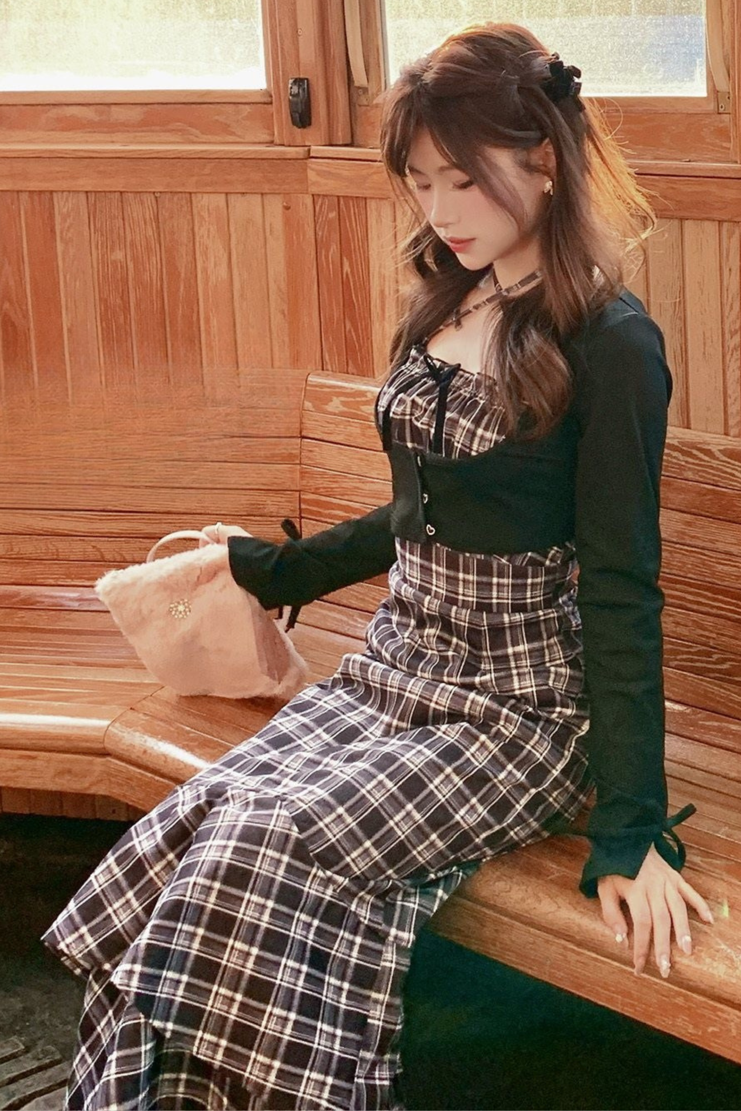 Mermaid Plaid Dress