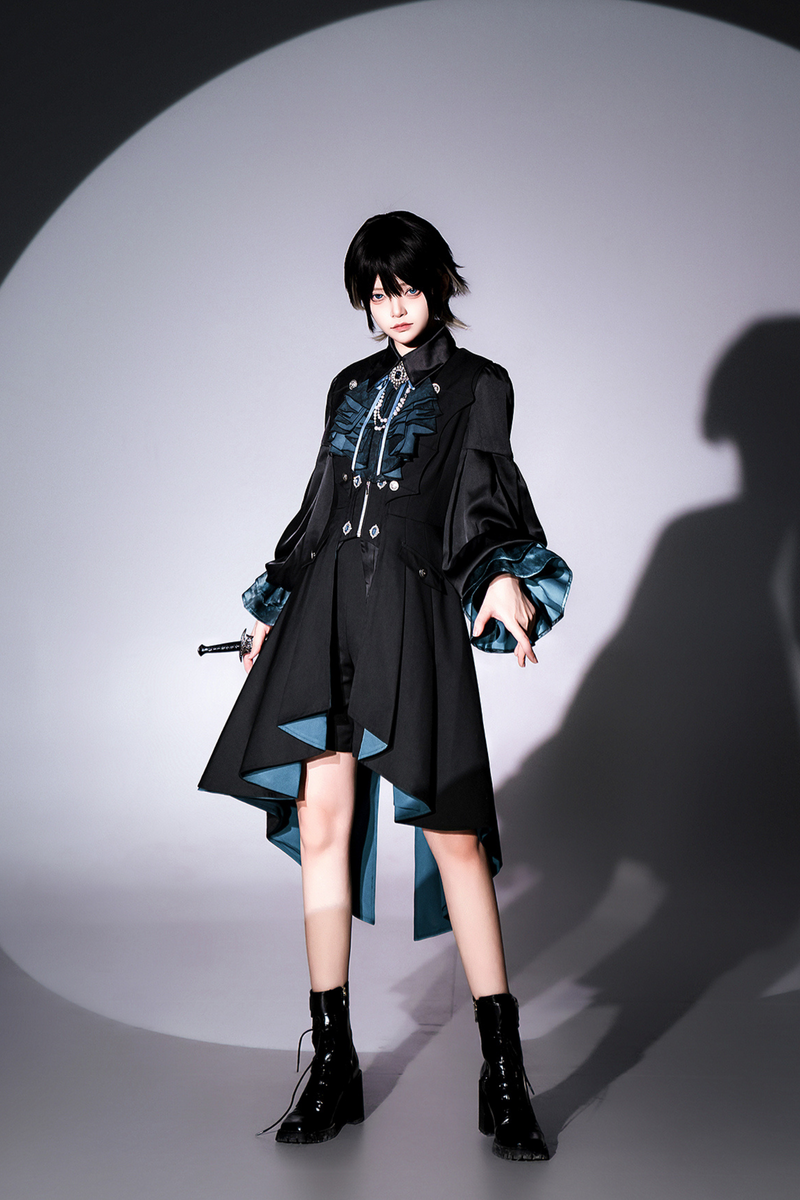 Dark Mode Asymmetric Jacket + Dress + Pants