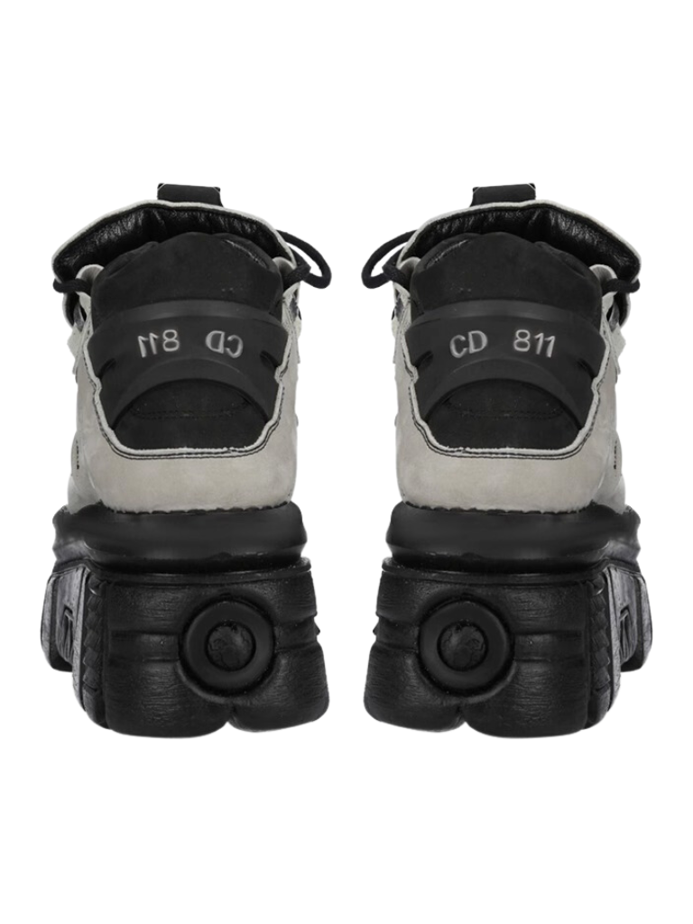11-colors Punk Rock Retro Leather Metal Power Sole Sneaker