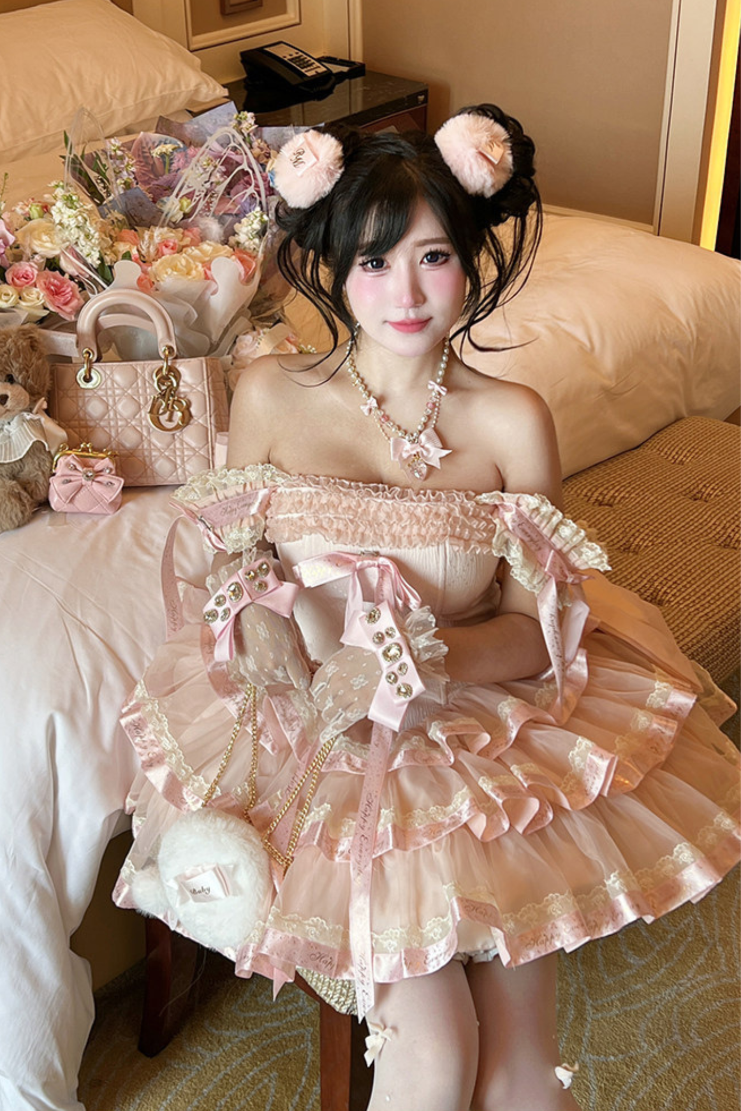 Sweet Princess Lolita Dress + Big Ribbon
