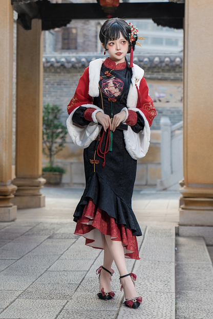 Snow Chinese-style Girly Dress