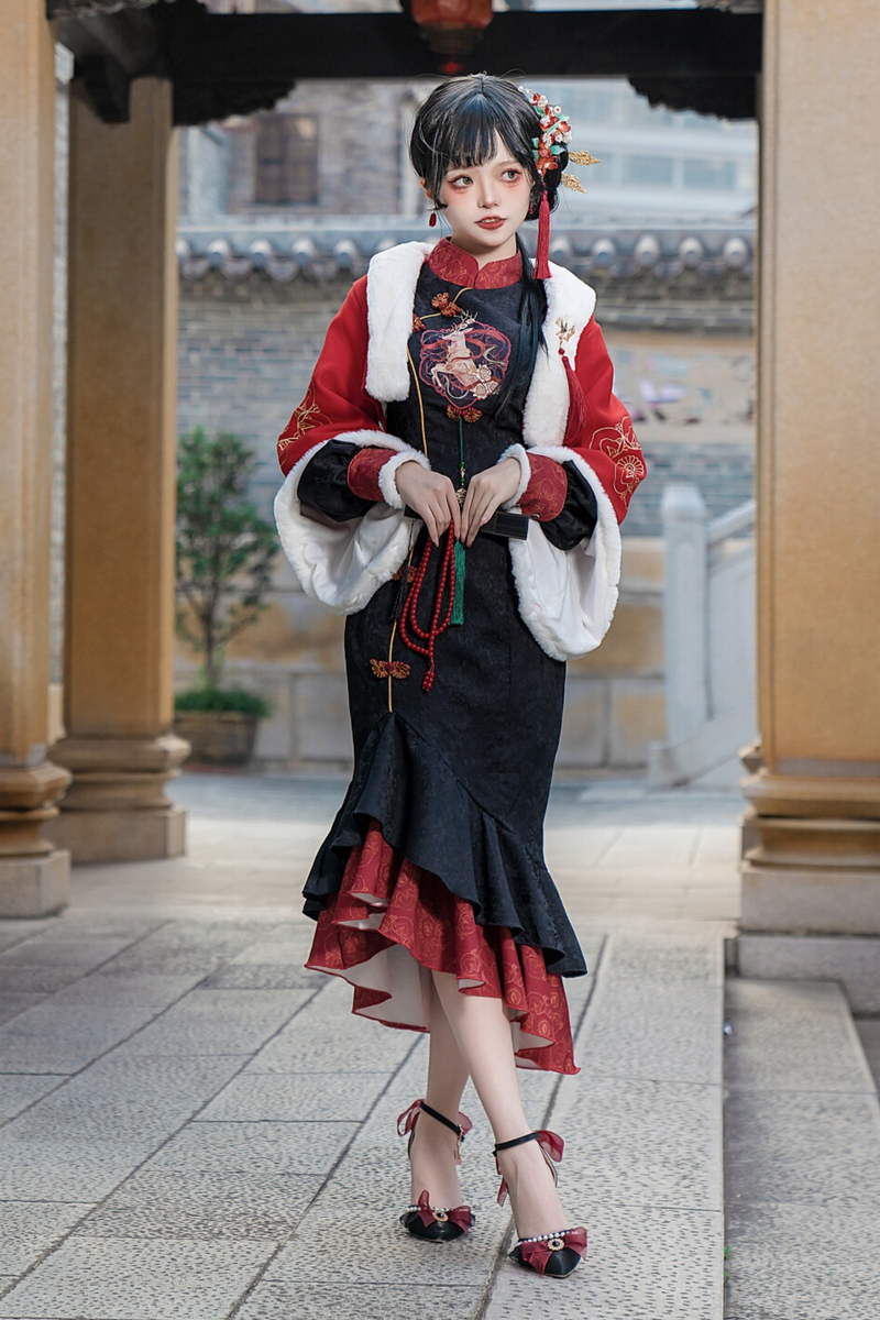Snow Chinese-style Girly Dress