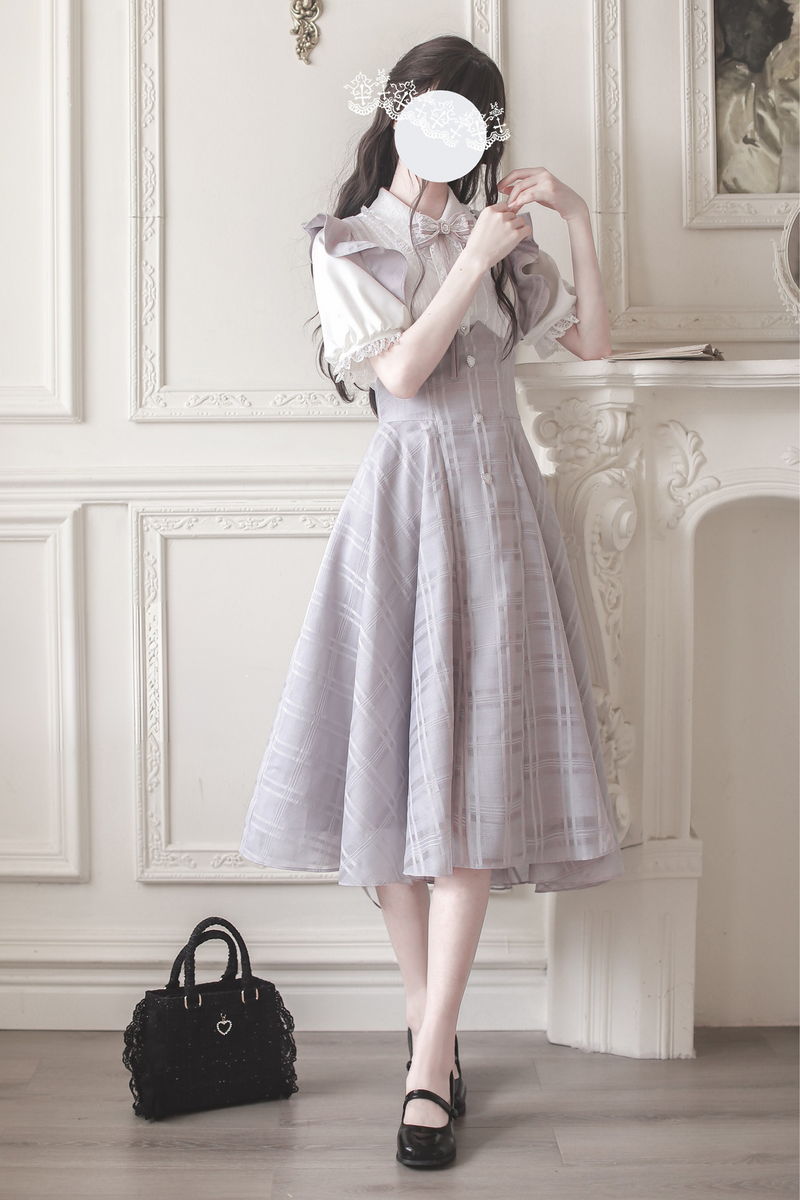 [pre-order] Girly Top + Suspender Lace Dress