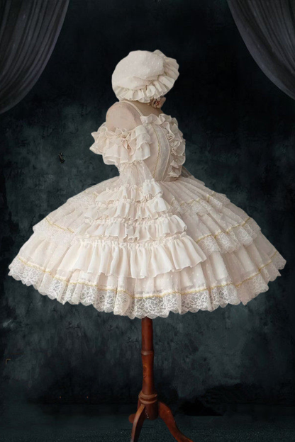 Tulle Lolita Dress + Sleeves + Hat