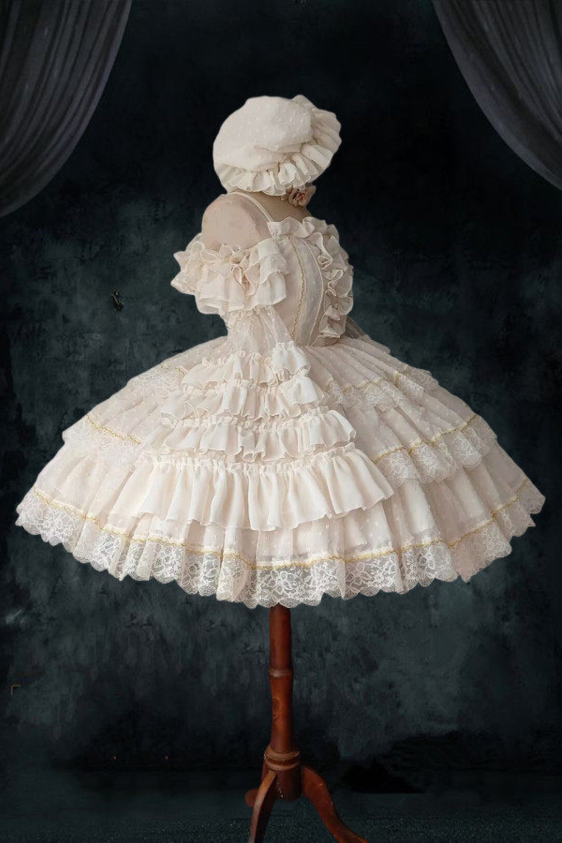 Tulle Lolita Dress + Sleeves + Hat