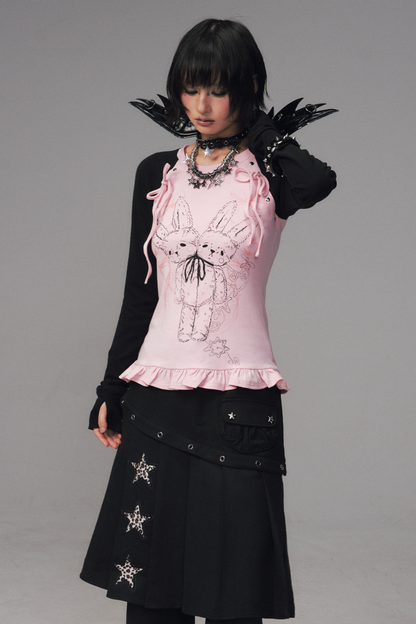 Bicolor Dark Punk Top