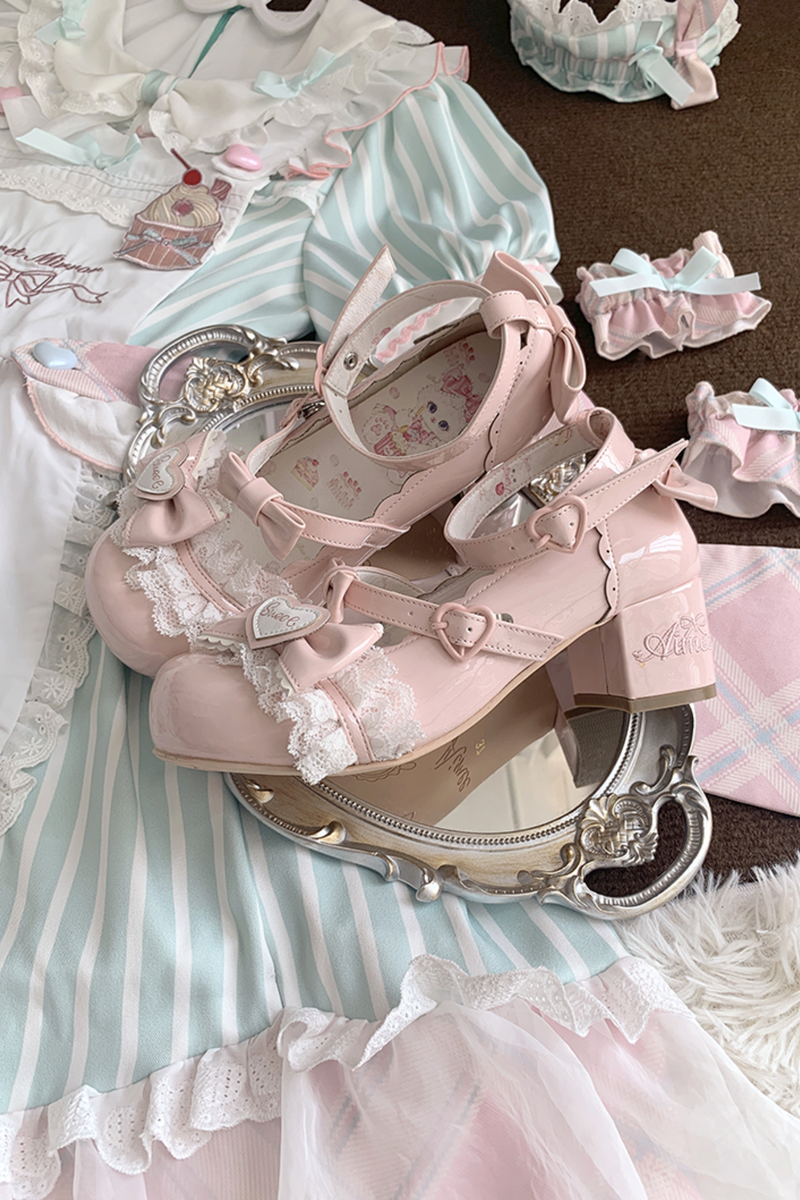 Lace Ribbon Lolita Shoes