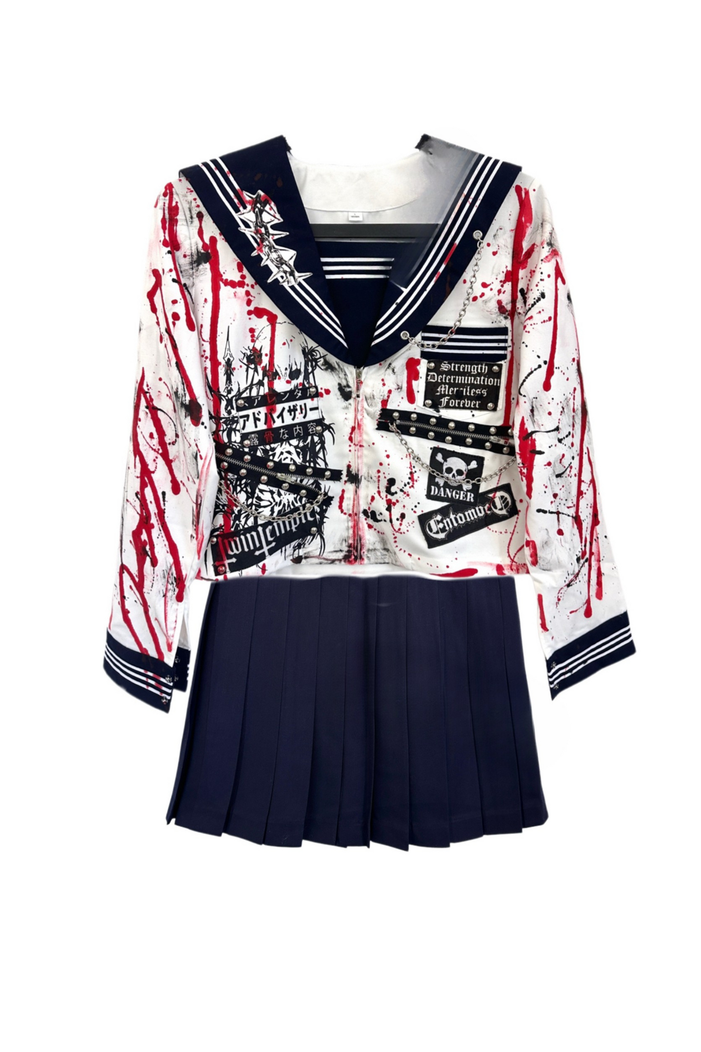 Subculture School Sailor Punk Top + Pleated Skirt