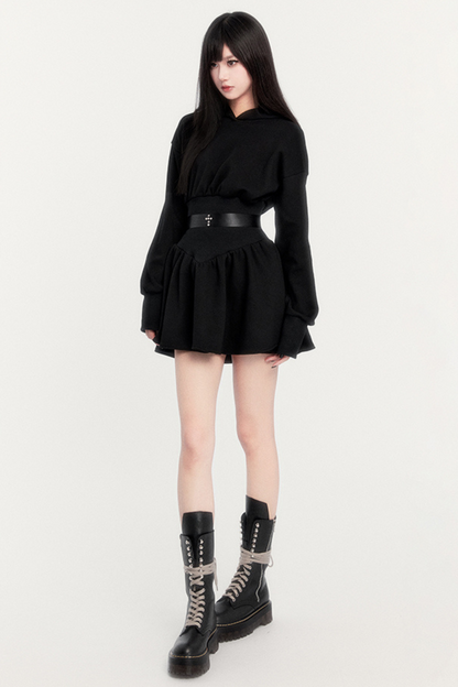 Devil Kitten Dark Style Hooded Dress