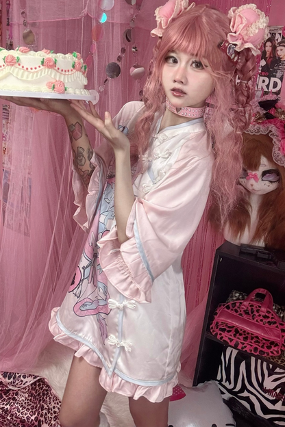 Dream Love Angelic Subculture Chinese-style T-shirt + Shorts