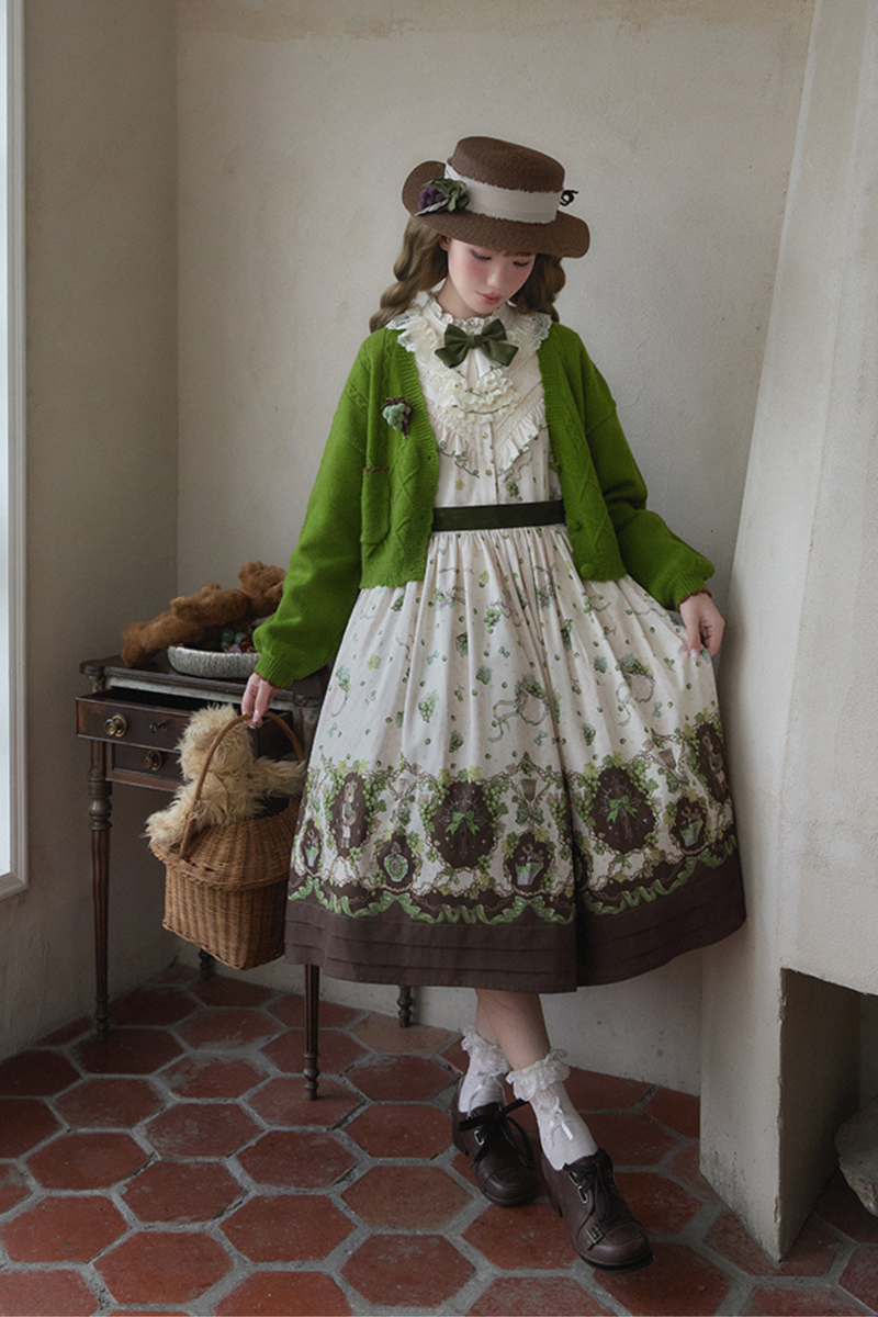 Winery Retro Bear Lolita Dress